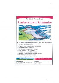 Carberytown Glanmire C. 72 Acres of Prime Agricultural Land, Non Residential